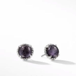 David Yurman Chatelaine Earrings with Black Orchid